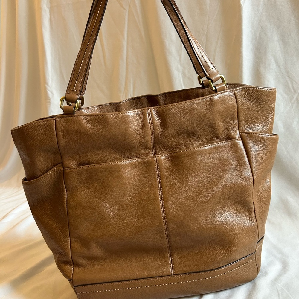 Coach Pebbled Leather Tote - Picture 3 of 17